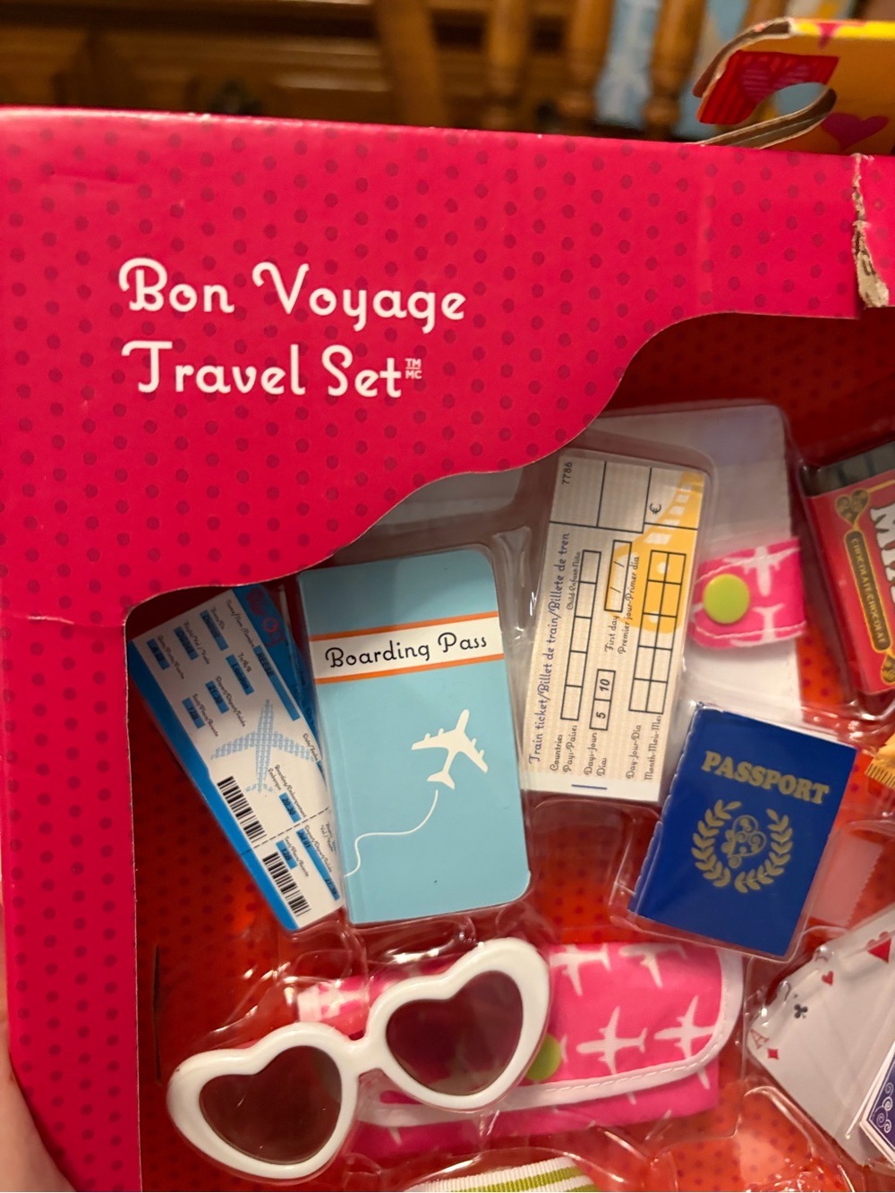 Travel Set Pink Kids Travel Accessory Pack Doll by Our Generation